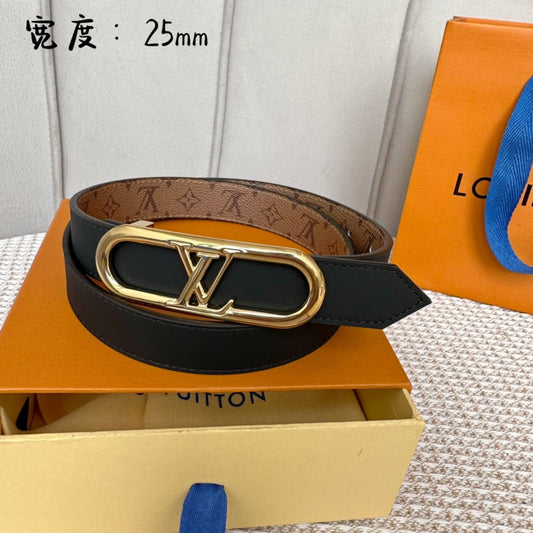 Pronta Entrega – Cinto Modelo Lоuіѕ Vuіttоn Reversível My LV Chain 25 mm