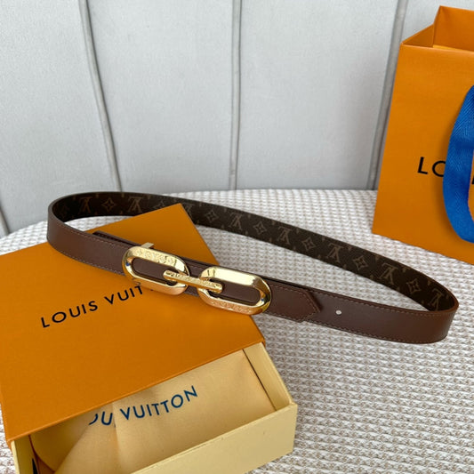Pronta Entrega – Cinto Modelo Lоuіѕ Vuіttоn Reversível LV Edge 25mm