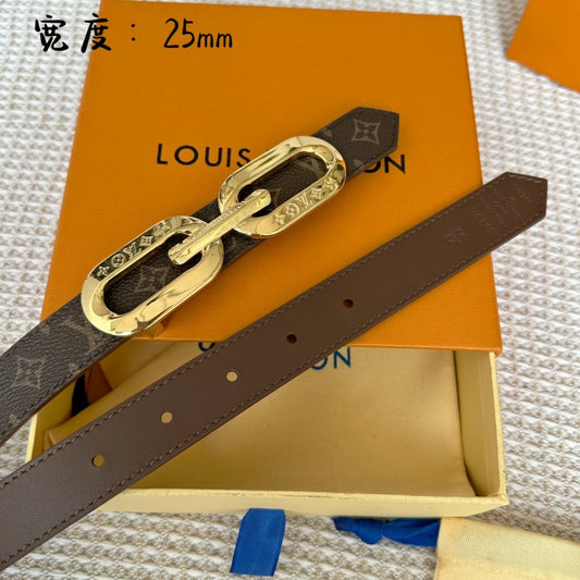 Pronta Entrega – Cinto Modelo Lоuіѕ Vuіttоn Reversível LV Edge 25mm