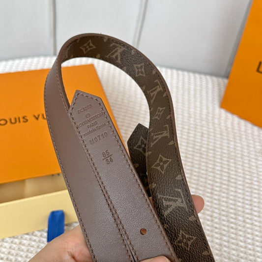 Pronta Entrega – Cinto Modelo Lоuіѕ Vuіttоn Reversível LV Edge 25mm