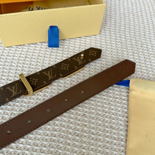 Pronta Entrega – Cinto Modelo Lоuіѕ Vuіttоn Reversível LV Edge 25mm
