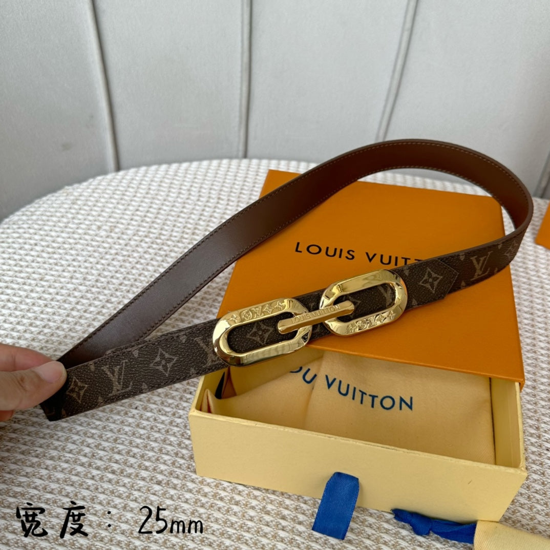 Pronta Entrega – Cinto Modelo Lоuіѕ Vuіttоn Reversível LV Edge 25mm