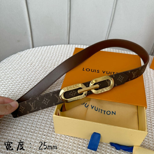 Pronta Entrega – Cinto Modelo Lоuіѕ Vuіttоn Reversível LV Edge 25mm