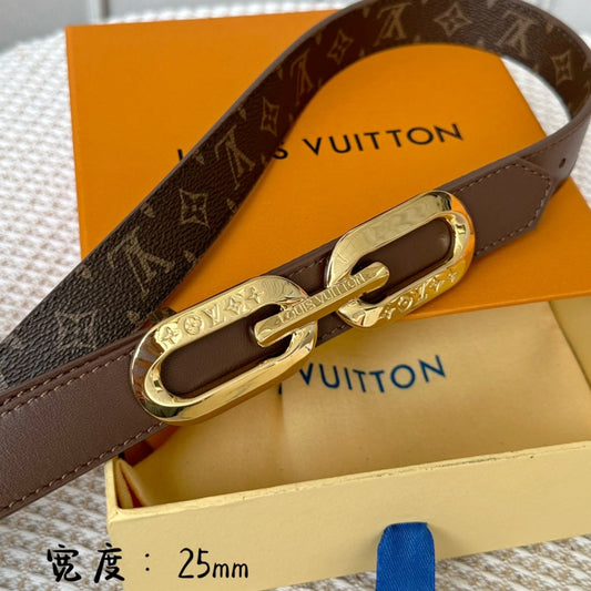 Pronta Entrega – Cinto Modelo Lоuіѕ Vuіttоn Reversível LV Edge 25mm