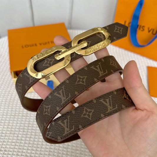 Pronta Entrega – Cinto Modelo Lоuіѕ Vuіttоn Reversível LV Edge 25mm