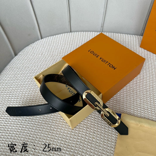 Pronta Entrega – Cinto Modelo Lоuіѕ Vuіttоn Reversível LV Edge 25mm