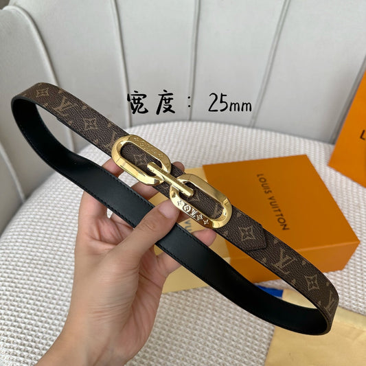 Pronta Entrega – Cinto Modelo Lоuіѕ Vuіttоn Reversível LV Edge 25mm