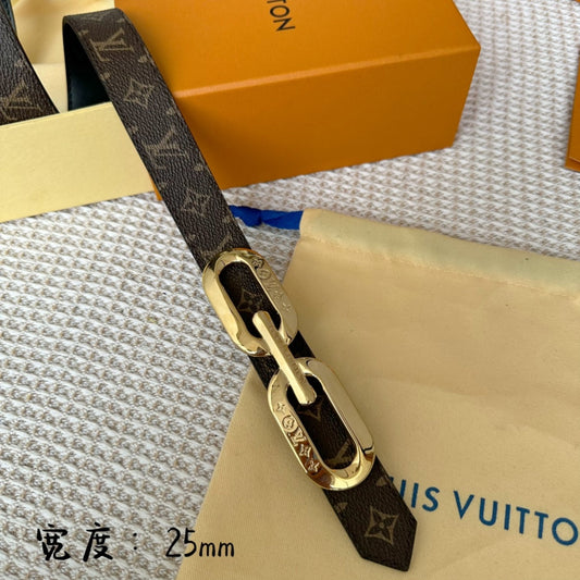Pronta Entrega – Cinto Modelo Lоuіѕ Vuіttоn Reversível LV Edge 25mm