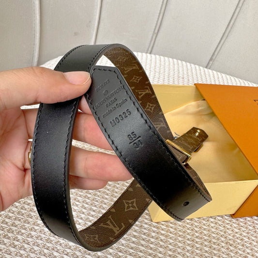 Pronta Entrega – Cinto Modelo Lоuіѕ Vuіttоn Reversível LV Edge 25mm