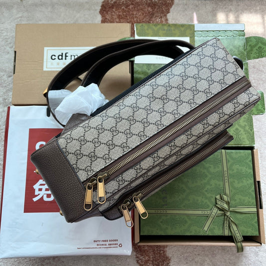 Pronta Entrega – Mochila Zaino Ophidia GG de Couro
