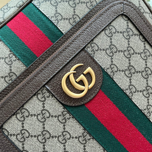 Pronta Entrega – Mochila Zaino Ophidia GG de Couro