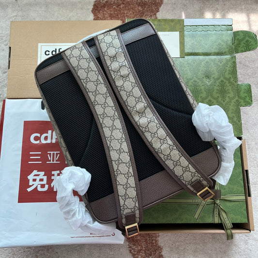Pronta Entrega – Mochila Zaino Ophidia GG de Couro