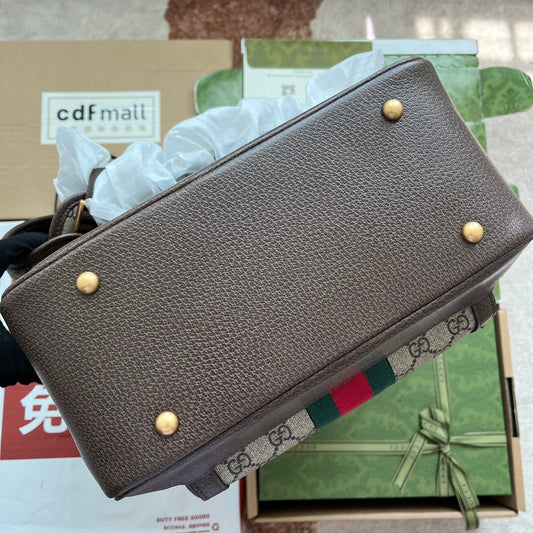 Pronta Entrega – Mochila Zaino Ophidia GG de Couro