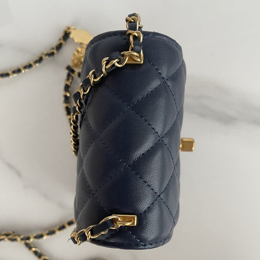 Pronta Entrega – Bolsa Modelo Chanel Pre Owned mini Matellasse