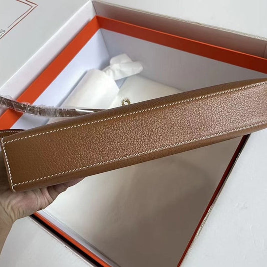 Pronta Entrega – PRONTA-ENTREGA – Bolsa Modelo Hermes Mini Kelly Pochette Preto Epsom Gold Hardware