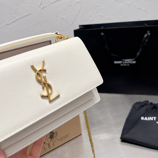 Pronta Entrega – Bolsa Modelo Saint Laurent tiracolo Sunset média
