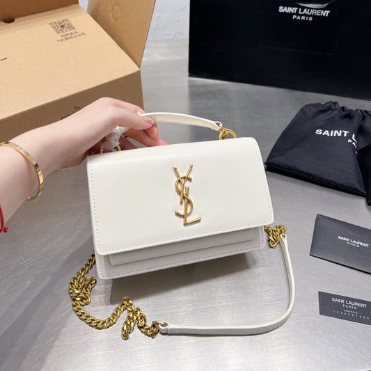 Pronta Entrega – Bolsa Modelo Saint Laurent tiracolo Sunset média