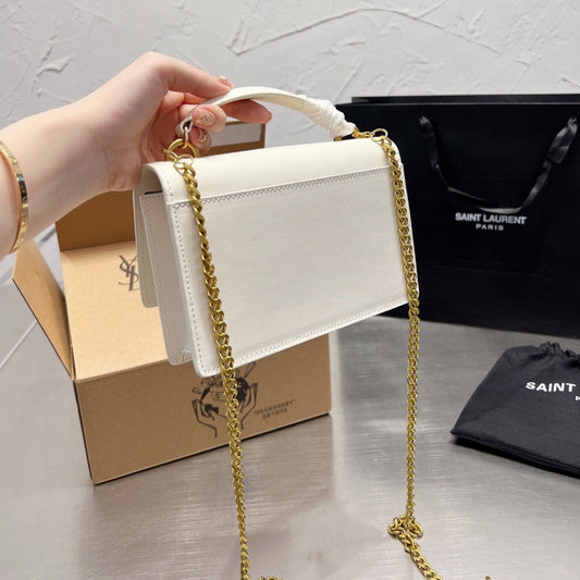 Pronta Entrega – Bolsa Modelo Saint Laurent tiracolo Sunset média