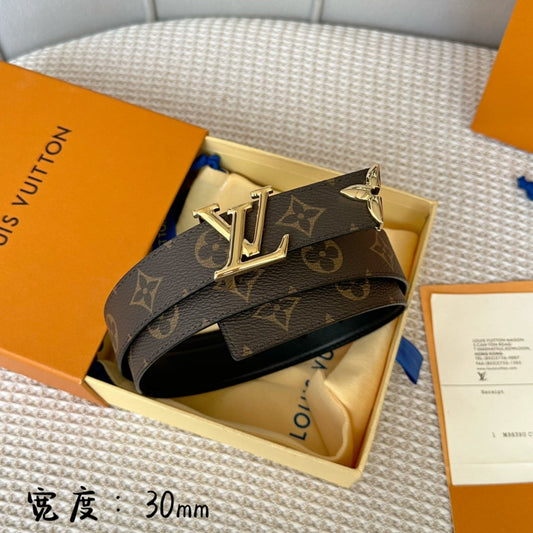 Pronta Entrega – Cinto Modelo Lоuіѕ Vuіttоn Reversível Pretty LV 30 mm