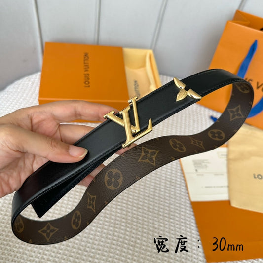 Pronta Entrega – Cinto Modelo Lоuіѕ Vuіttоn Reversível Pretty LV 30 mm