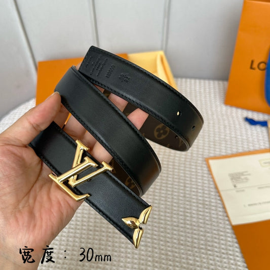Pronta Entrega – Cinto Modelo Lоuіѕ Vuіttоn Reversível Pretty LV 30 mm