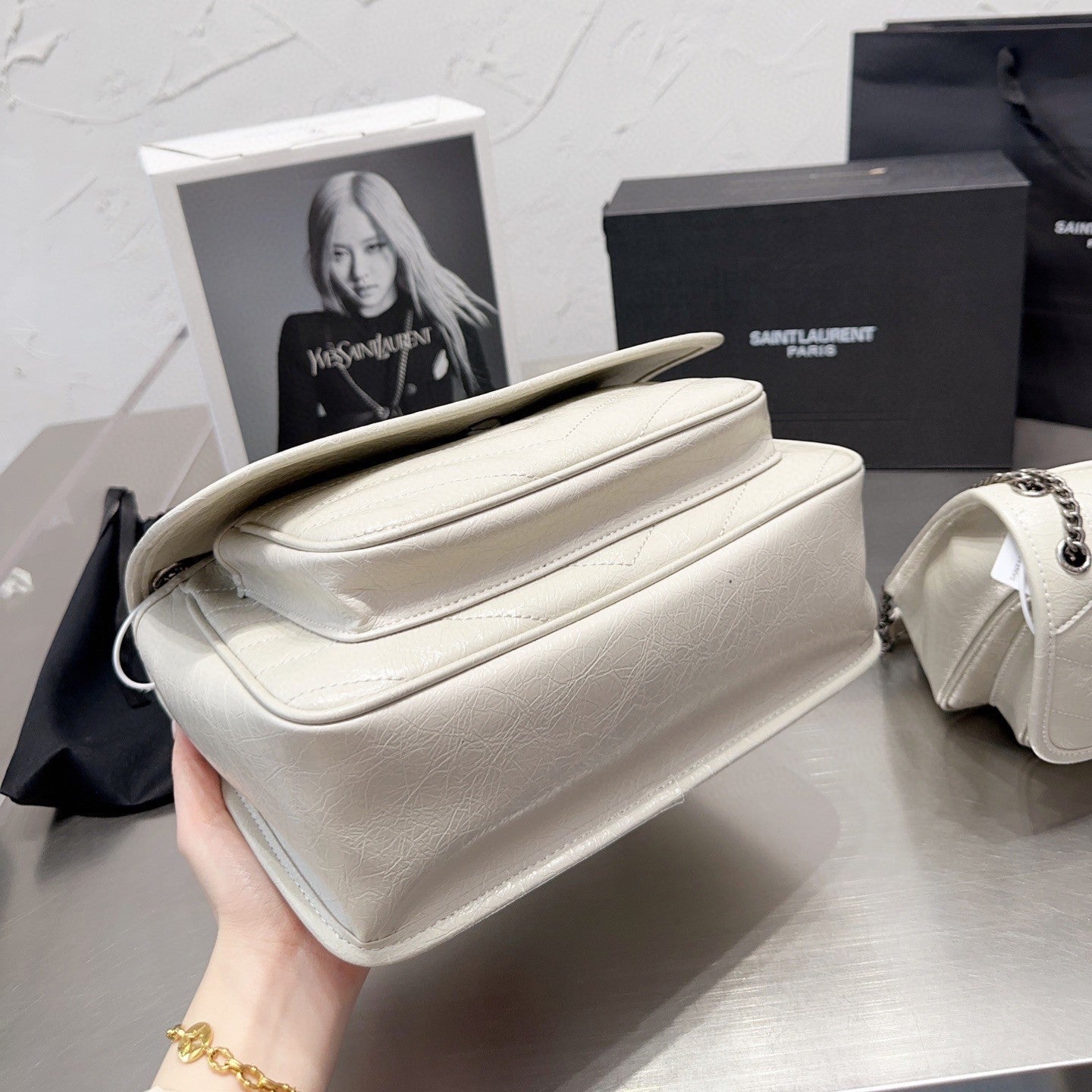 Pronta Entrega – Bolsa transversal Niki Modelo Saint Laurent