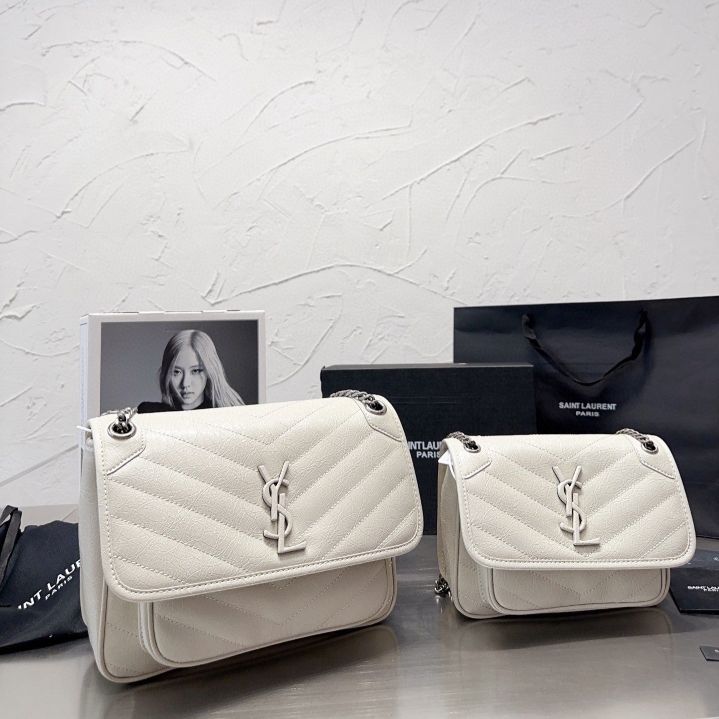 Pronta Entrega – Bolsa transversal Niki Modelo Saint Laurent