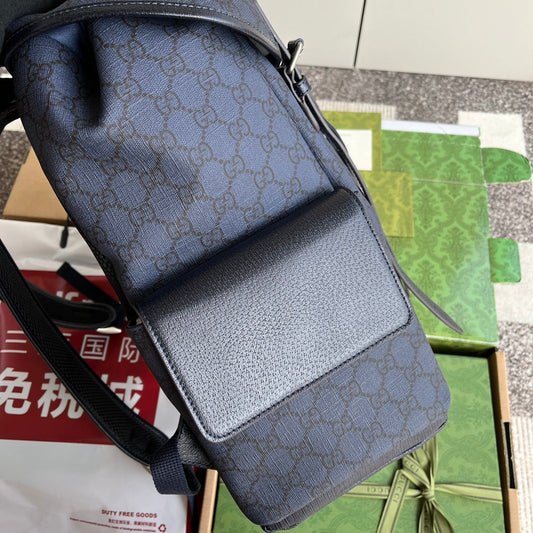 Pronta Entrega – Mochila Ophidia GG Média de Couro