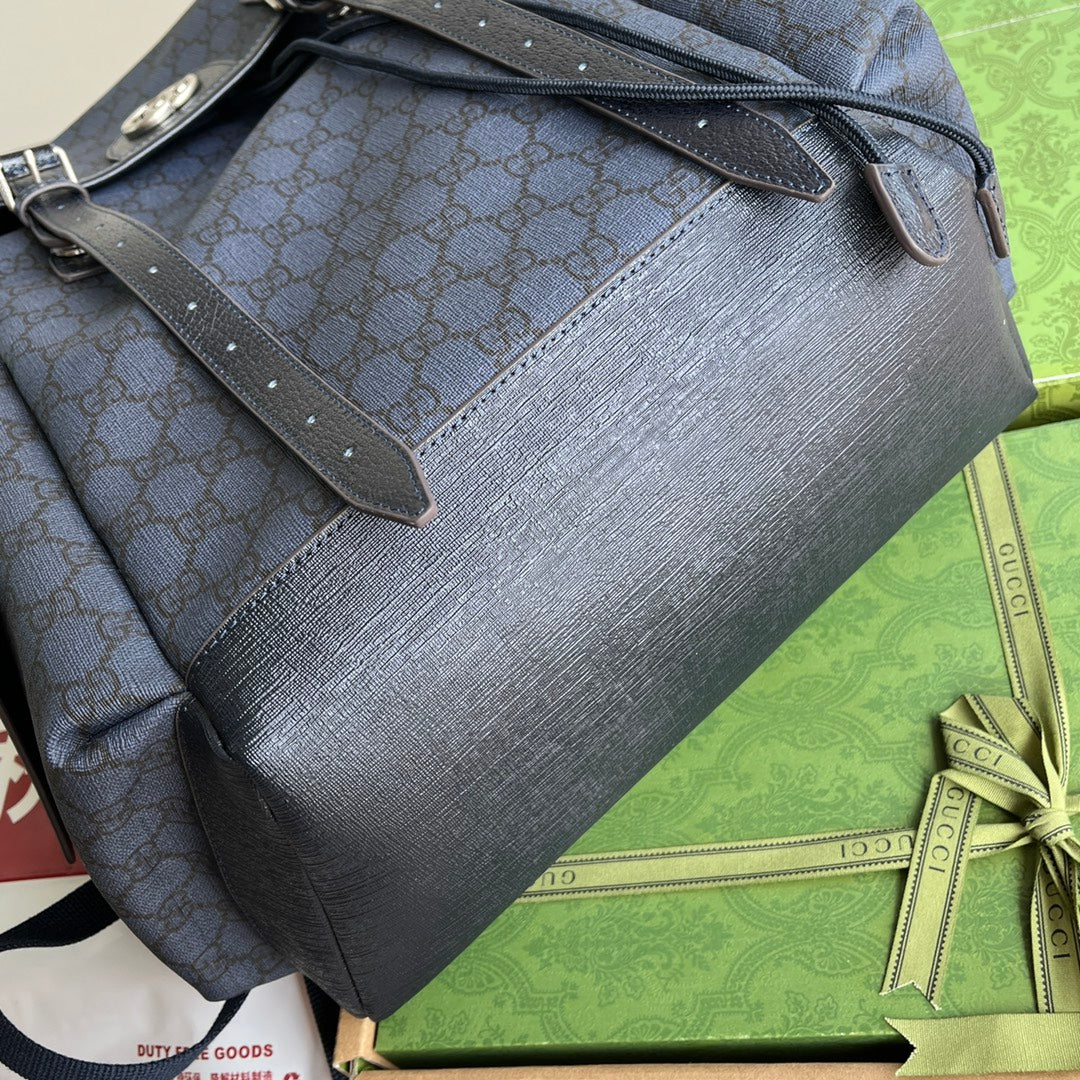 Pronta Entrega – Mochila Ophidia GG Média de Couro