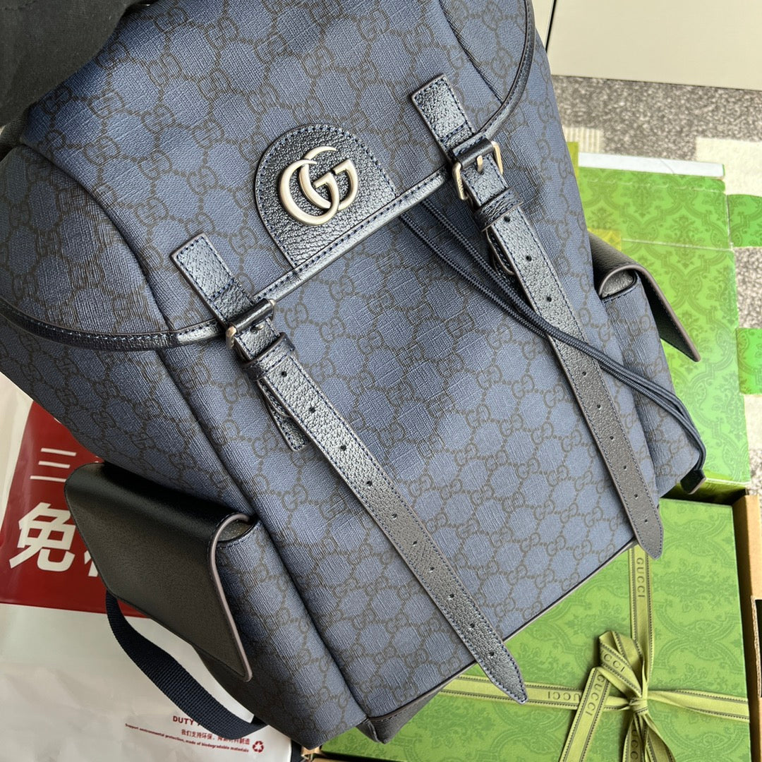 Pronta Entrega – Mochila Ophidia GG Média de Couro