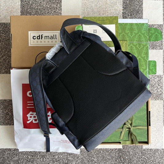 Pronta Entrega – Mochila Ophidia GG Média de Couro