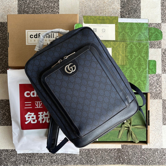 Pronta Entrega – Mochila Zaino Ophidia GG de Couro