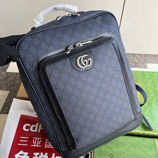 Pronta Entrega – Mochila Zaino Ophidia GG de Couro