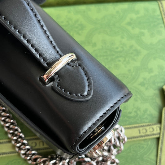 Pronta Entrega – Bolsa Modelo Gucci Petiti Tiracol Mini GG Preto
