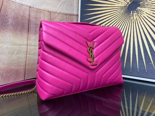 Pronta Entrega – Bolsa Modelo Saint Laurent Tranvesal Lou Pink