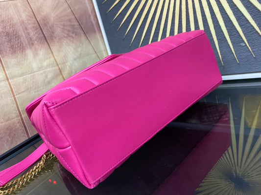 Pronta Entrega – Bolsa Modelo Saint Laurent Tranvesal Lou Pink
