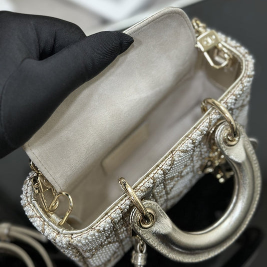 Pronta Entrega – Bolsa Modelo Dior Lady Gold