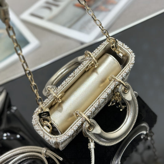 Pronta Entrega – Bolsa Modelo Dior Lady Gold