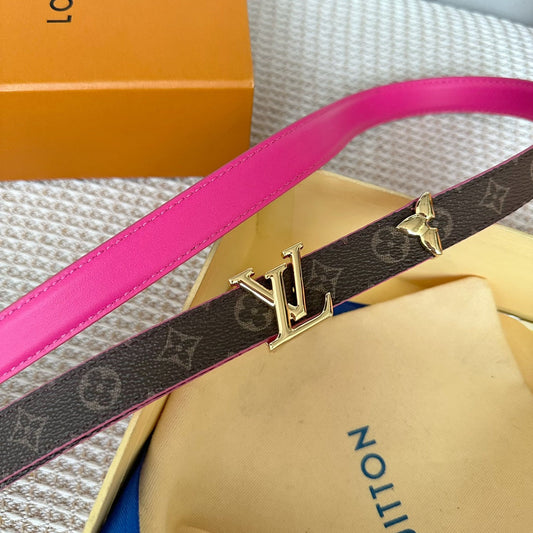 Pronta Entrega – Cinto Modelo Lоuіѕ Vuіttоn Reversível Pretty LV 20 mm