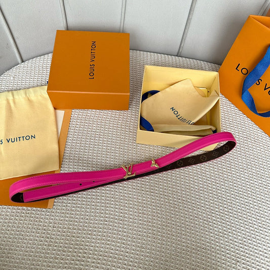 Pronta Entrega – Cinto Modelo Lоuіѕ Vuіttоn Reversível Pretty LV 20 mm