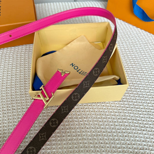Pronta Entrega – Cinto Modelo Lоuіѕ Vuіttоn Reversível Pretty LV 20 mm