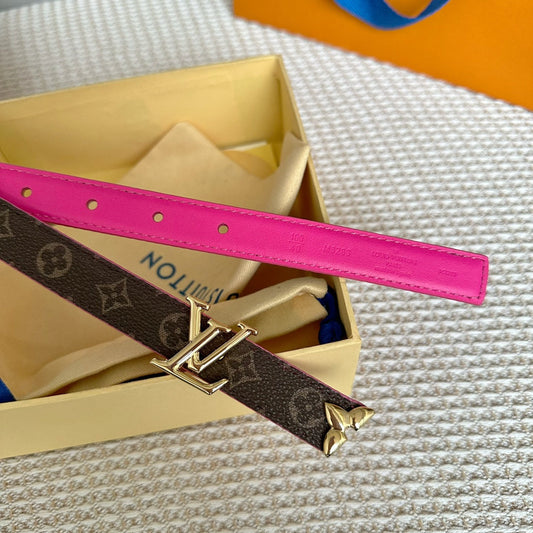 Pronta Entrega – Cinto Modelo Lоuіѕ Vuіttоn Reversível Pretty LV 20 mm