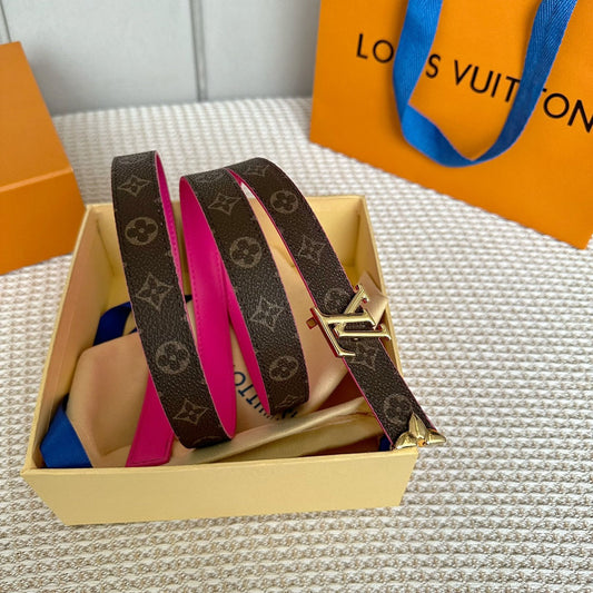 Pronta Entrega – Cinto Modelo Lоuіѕ Vuіttоn Reversível Pretty LV 20 mm