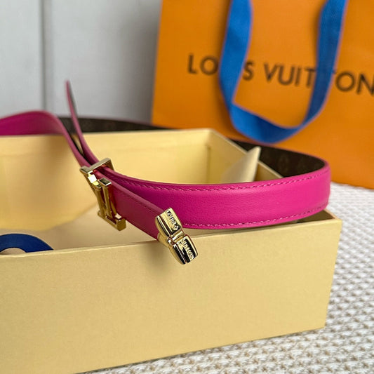 Pronta Entrega – Cinto Modelo Lоuіѕ Vuіttоn Reversível Pretty LV 20 mm