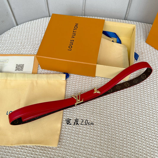 Pronta Entrega – Cinto Modelo Lоuіѕ Vuіttоn Reversível Pretty LV 20 mm