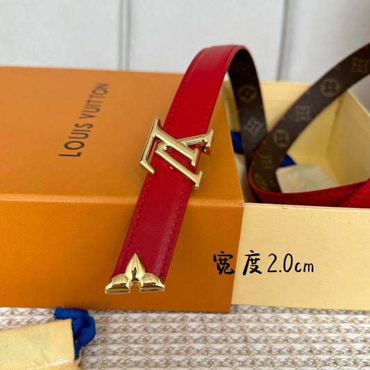 Pronta Entrega – Cinto Modelo Lоuіѕ Vuіttоn Reversível Pretty LV 20 mm