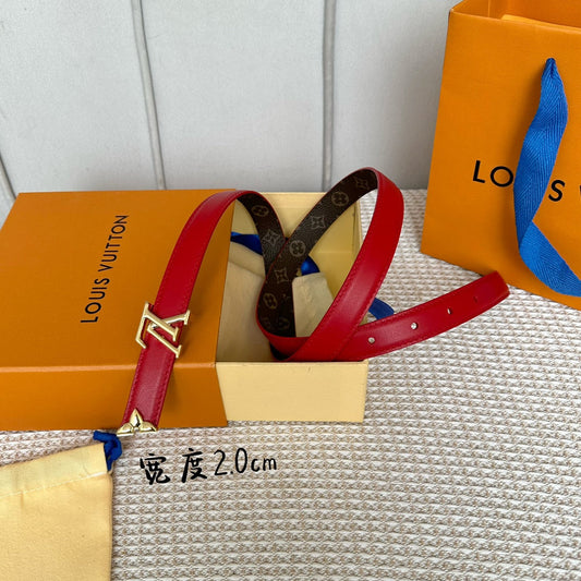 Pronta Entrega – Cinto Modelo Lоuіѕ Vuіttоn Reversível Pretty LV 20 mm