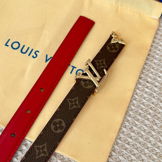 Pronta Entrega – Cinto Modelo Lоuіѕ Vuіttоn Reversível Pretty LV 20 mm