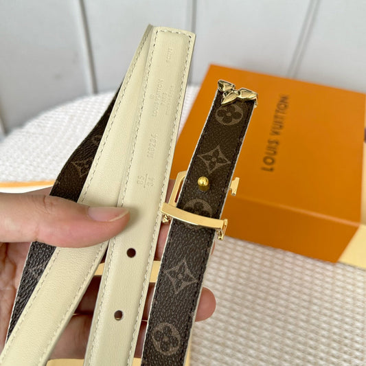 Pronta Entrega – Cinto Modelo Lоuіѕ Vuіttоn Reversível Pretty LV 20 mm