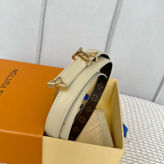 Pronta Entrega – Cinto Modelo Lоuіѕ Vuіttоn Reversível Pretty LV 20 mm